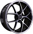 Inch FA8538 7x17 5x100 ET 38 Dia 57.1 Gloss Black Machined Face
