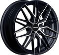 Inch FA8539 7x17 5x112 ET 40 Dia 66.6 Gloss Black Machined Face