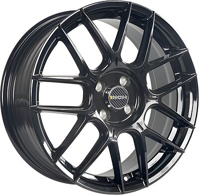 Inch FA8541 7x17 5x108 ET 45 Dia 60.1 Full Black Round