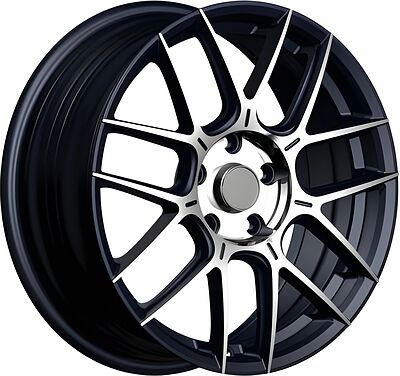 Inch FA8541 7x17 5x114.3 ET 45 Dia 67.1 Gloss Black Machined Face