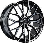 Inch GA8532 9x21 5x108 ET 38.5 Dia 63.4 Gloss Black Machined Face