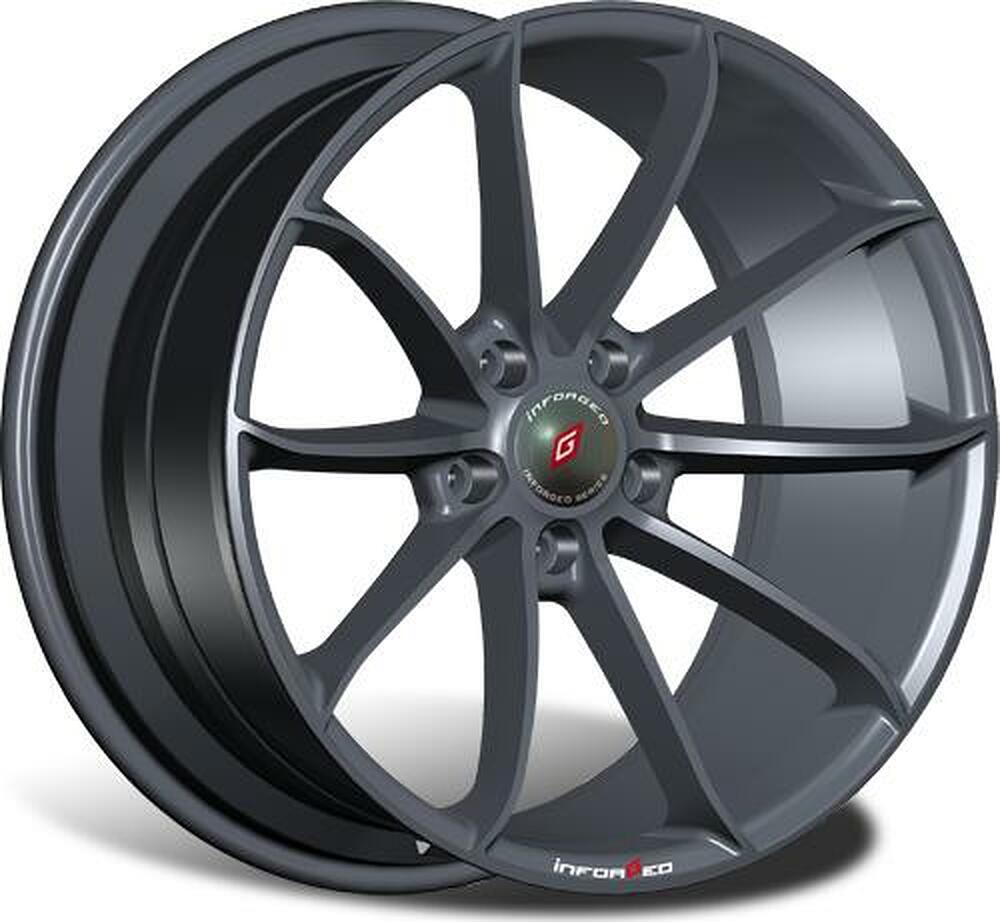 Inforged IFG18 8x18 5x112 ET 30 Dia 66.6 Black Machined