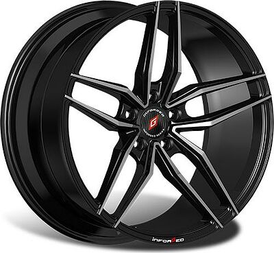 Inforged IFG37 8x18 5x108 ET 45 Dia 65.1 Black Machined