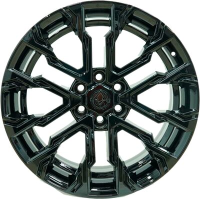 Khomen Wheels AZIMUT 2205 (LC300) 9x22 6x139.7 ET 40 Dia 95.1 Black matt