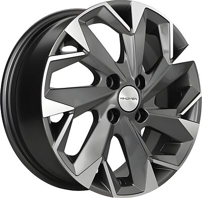 Khomen Wheels KHW1402 (Accent/Getz/i20) 5.5x14 4x100 ET 38 Dia 67.1 Gray-FP