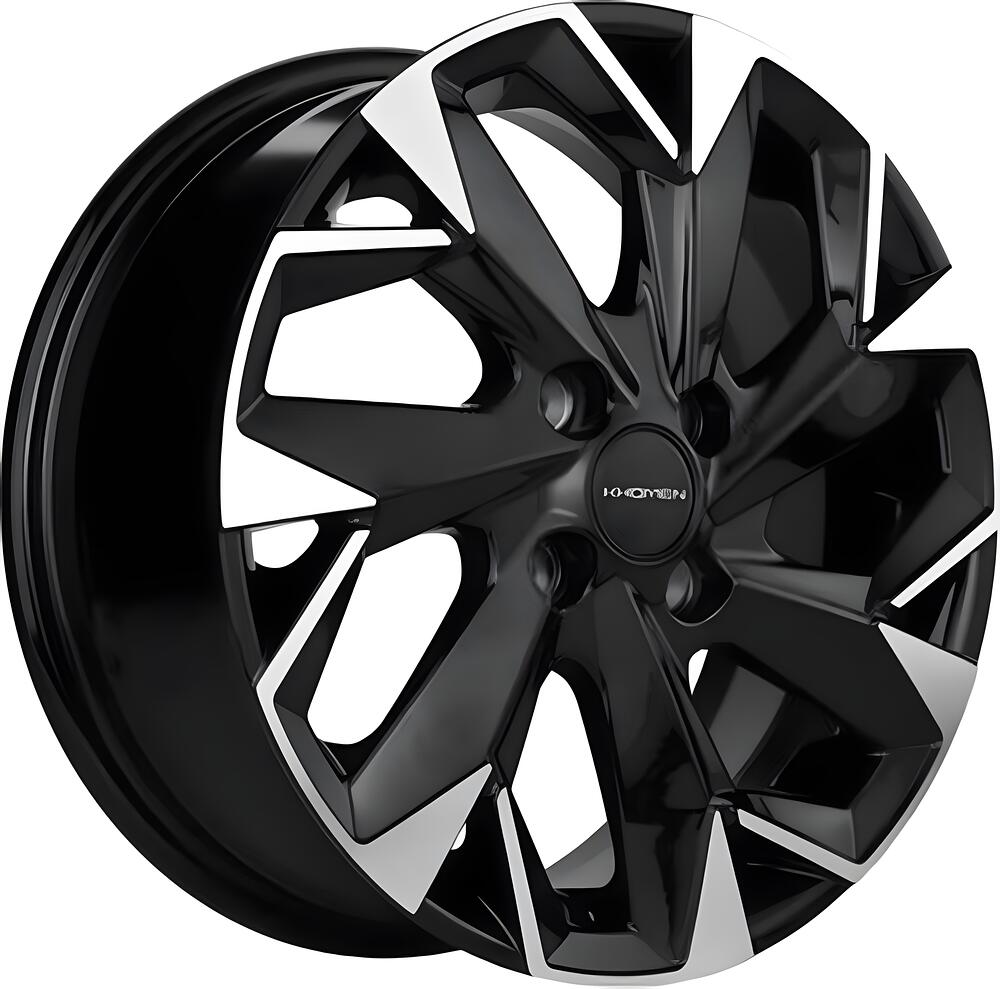 Khomen Wheels KHW1402 (Alsvin/Getz/i20) 5.5x14 4x100 ET 46 Dia 54.1 Black-FP