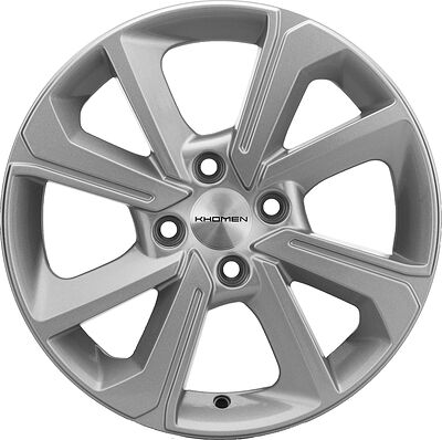 Khomen Wheels KHW1501 6x15 4x100 ET 50 Dia 60.1 F-SILVER