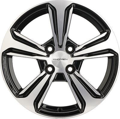 Khomen Wheels KHW1502 6x15 4x100 ET 50 Dia 60.1 BLACK-FP
