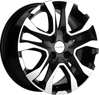 Khomen Wheels KHW1503 Rio/Solaris 6x15 4x100 ET 46 Dia 54.1 Black-FP