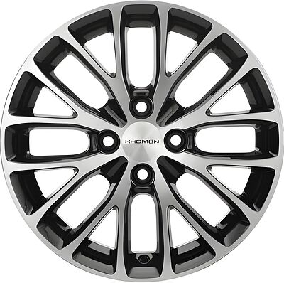 Khomen Wheels KHW1506 Rio/Solaris 6x15 4x100 ET 48 Dia 54.1 Black-FP