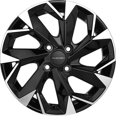 Khomen Wheels KHW1508 6x15 4x100 ET 40 Dia 60.1 BLACK-FP