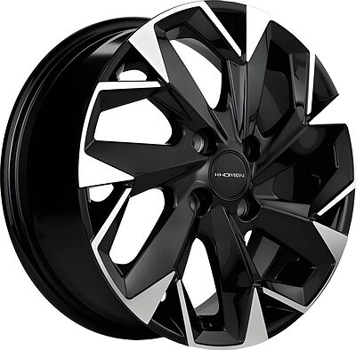 Khomen Wheels KHW1508 (Logan/Sandero) 6x15 4x100 ET 40 Dia 60.1 Black-FP