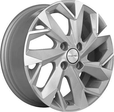 Khomen Wheels KHW1508 (Vesta) 6x15 4x100 ET 50 Dia 60.1 F-Silver-FP