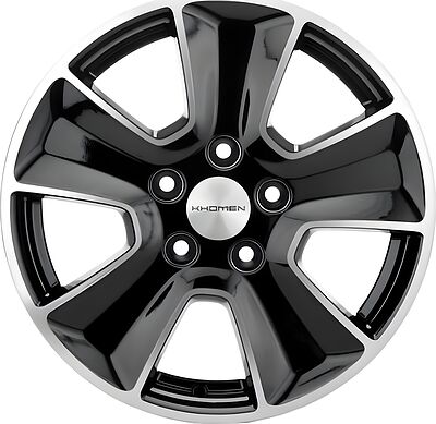 Khomen Wheels KHW1601 (Ceed) 6.5x16 5x114.3 ET 50 Dia 67.1 Black-FP