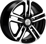 Khomen Wheels KHW1602 (Niva 4x4 Bronto) 6.5x16 5x139.7 ET 35 Dia 98.5 Black-FP