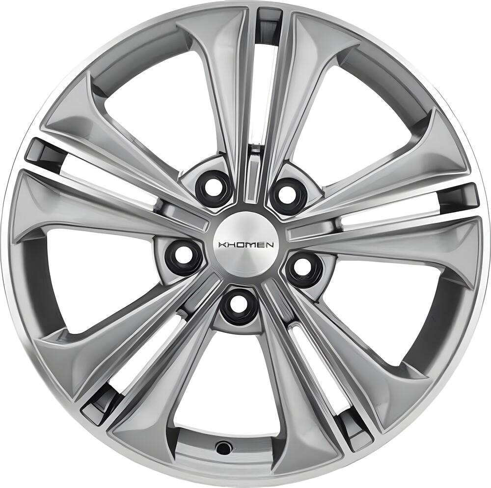 Khomen Wheels KHW1603 (Creta/Seltos) 6x16 5x114.3 ET 43 Dia 67.1 G-Silver-FP
