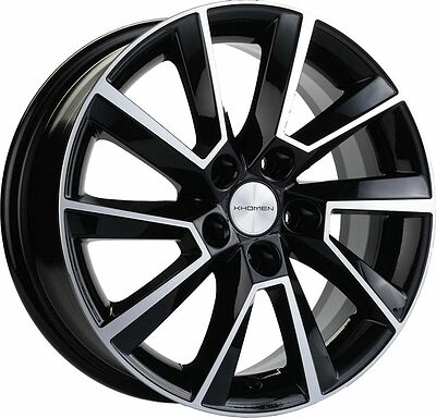 Khomen Wheels KHW1604 (Kamiq/Rapid/Scala) 6x16 5x100 ET 38 Dia 57.1 Black-FP