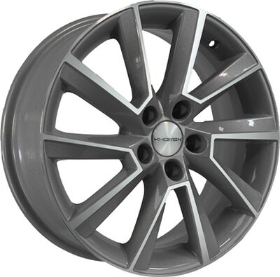 Khomen Wheels KHW1604 (Yaris) 6x16 5x100 ET 45 Dia 54.1 F-Silver-FP