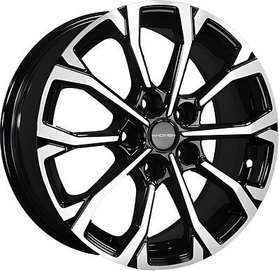 Khomen Wheels KHW1605 (Huyndai/Mazda) 6.5x16 5x114.3 ET 45 Dia 67.1 Black-FP