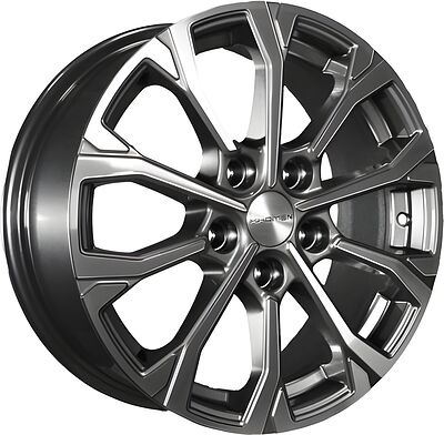 Khomen Wheels KHW1605 (Huyndai/Mazda) 6.5x16 5x114.3 ET 45 Dia 67.1 Gray-FP