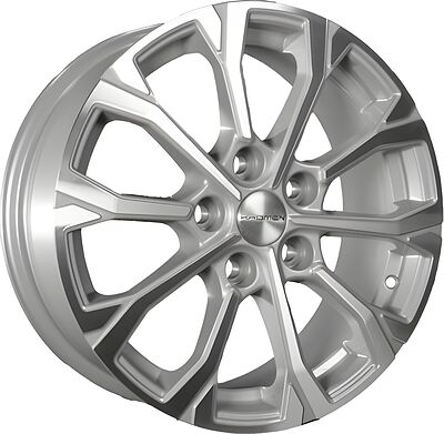 Khomen Wheels KHW1605 (Toyota/Suzuki) 6.5x16 5x114.3 ET 45 Dia 60.1 F-Silver-FP