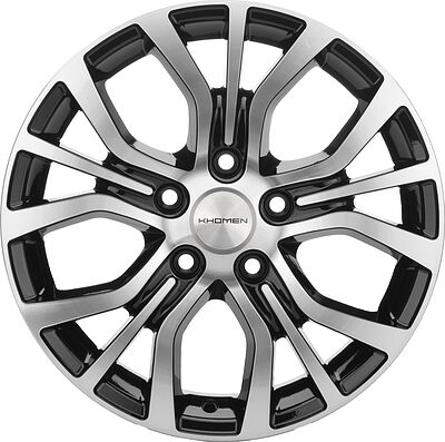 Khomen Wheels KHW1608 6.5x16 5x114.3 ET 46 Dia 67.1 BLACK-FP