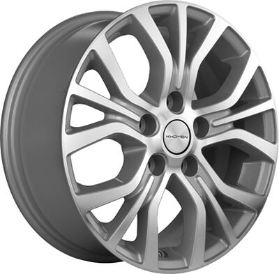 Khomen Wheels KHW1608 (Chery Tiggo 3/Tiggo 3 Pro) 6.5x16 5x108 ET 45 Dia 60.1 F-Silver-FP