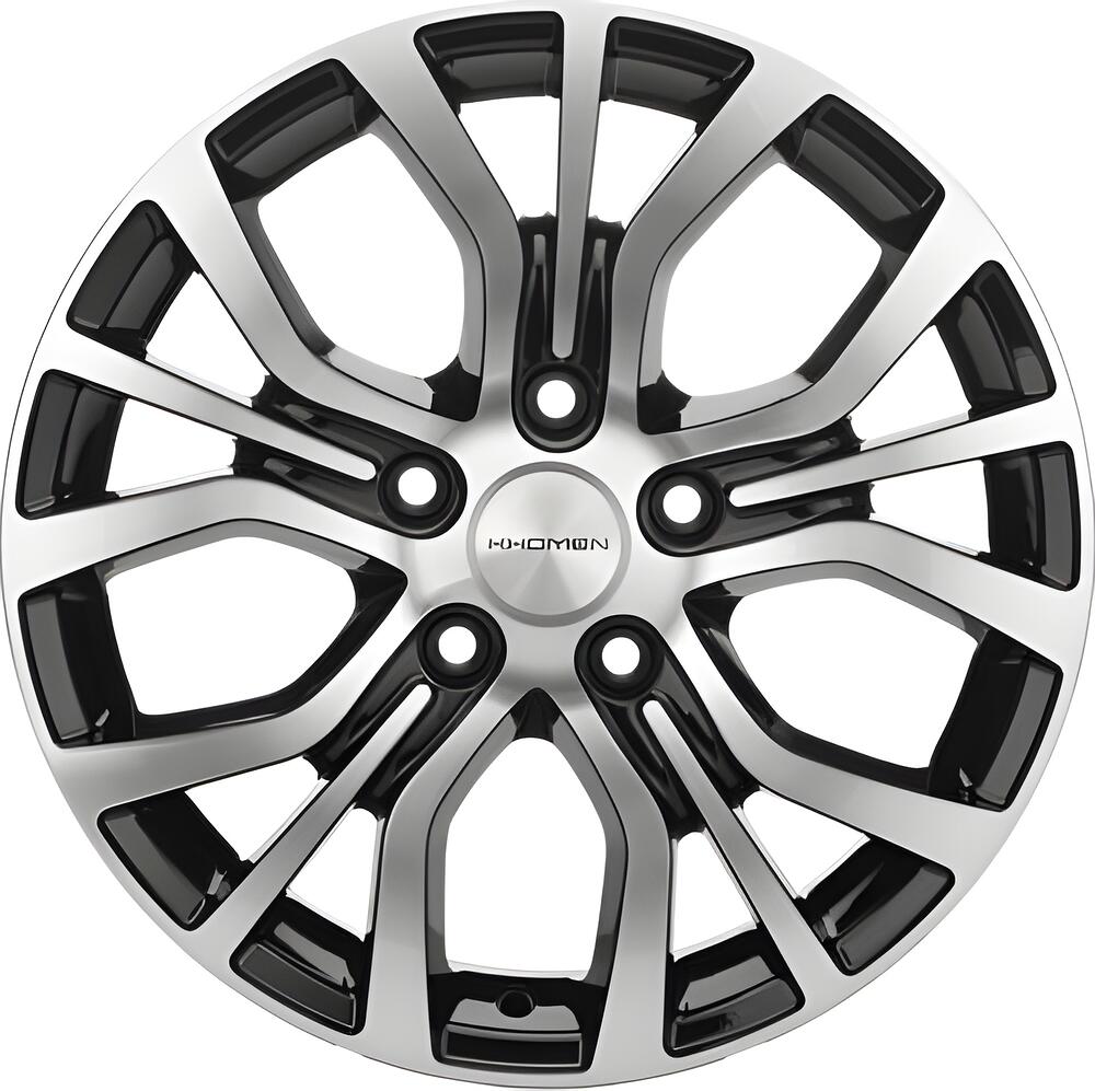 Khomen Wheels KHW1608 Huyndai/Mazda 6x16 5x114 ET 45 Dia 67 Black-FP