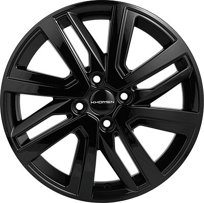 Khomen Wheels KHW1609 6x16 4x100 ET 41 Dia 60.1 BLACK MATT