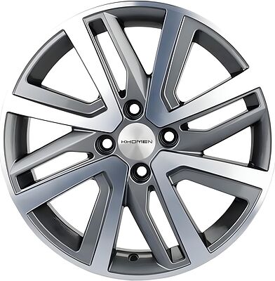 Khomen Wheels KHW1609 (Rio I/Solaris I) 6x16 4x100 ET 48 Dia 54.1 Gray-FP