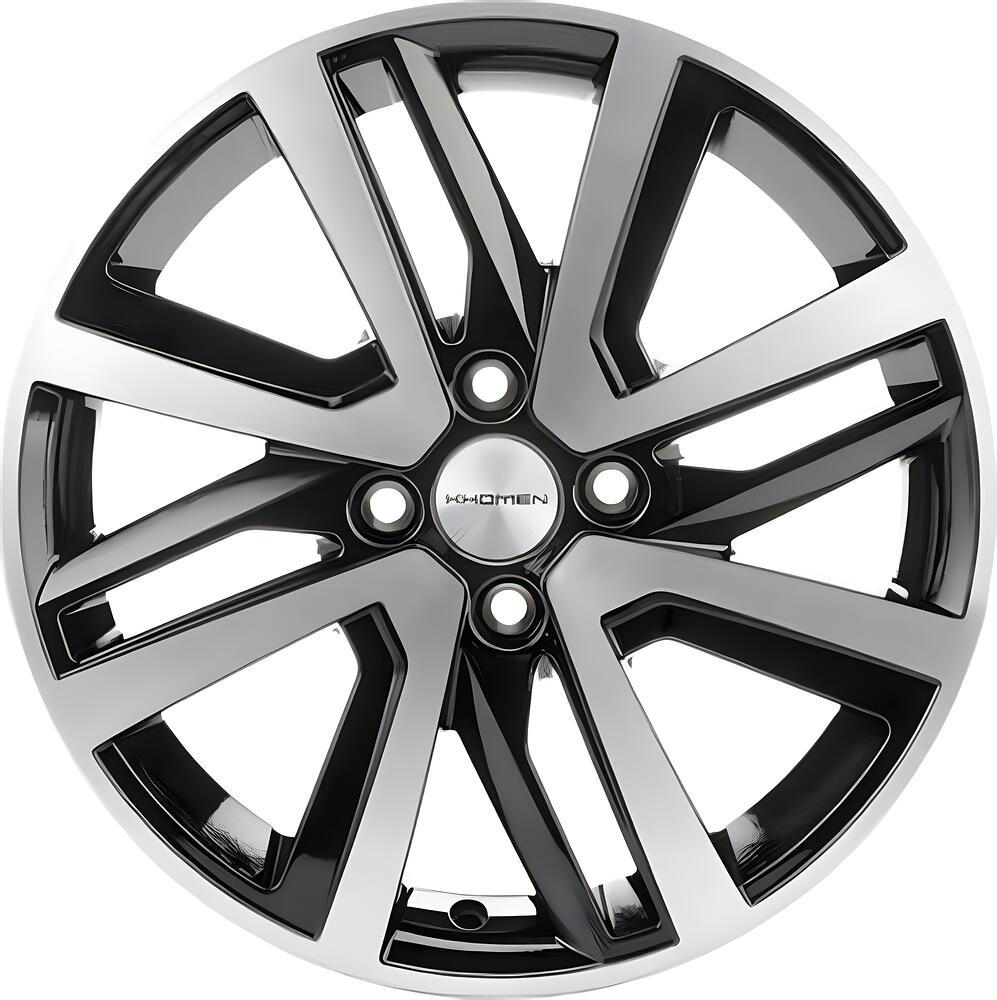 Khomen Wheels KHW1609 (Rio II/Solaris II) 6x16 4x100 ET 46 Dia 54.1 Black-FP