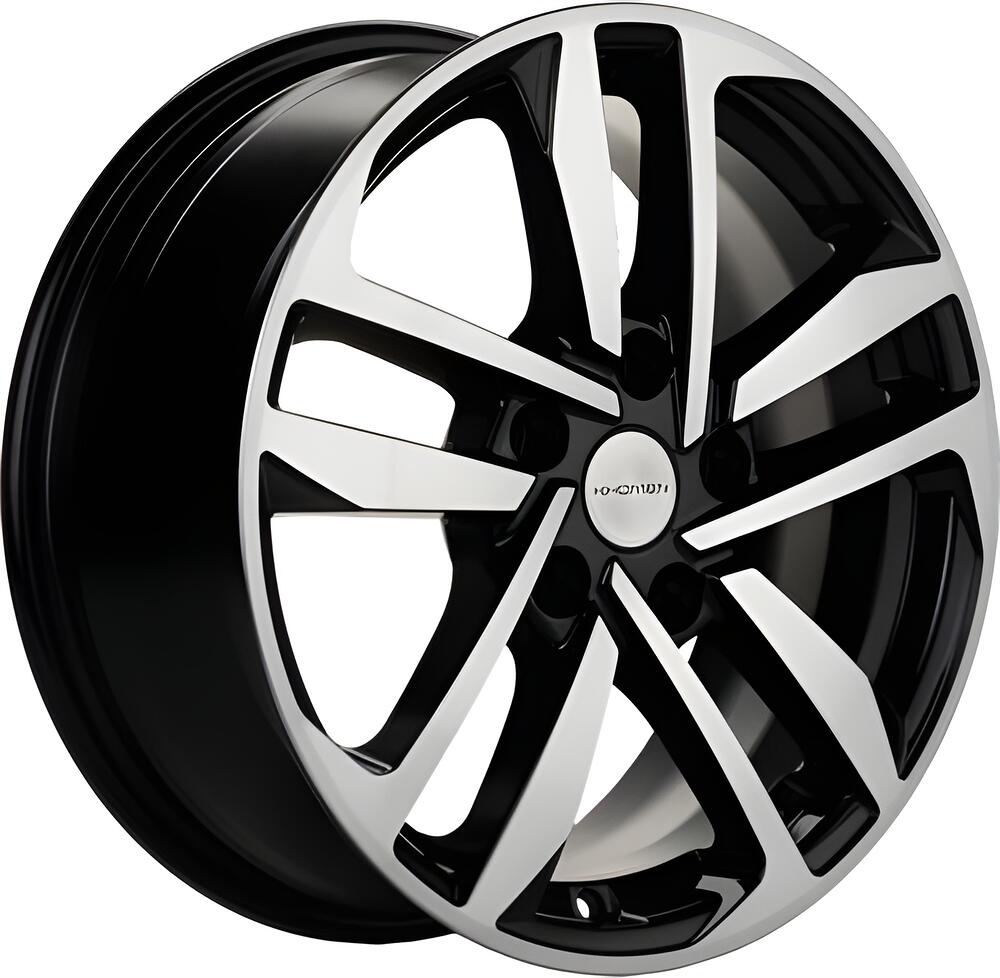 Khomen Wheels KHW1612 Toyota/Suzuki 6.5x16 5x114.3 ET 45 Dia 60.1 Black-FP