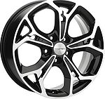 Khomen Wheels KHW1702 (DFM AX 7) 7x17 5x108 ET 43 Dia 65.1 Black-FP Khomen Wheels KHW1702 (DFM AX 7) 7x17 5x108 ET 43 Dia 65.1 Black-FP