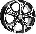 Khomen Wheels KHW1702 (DFM580) 7x17 5x110 ET 45 Dia 67.1 Black-FP