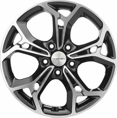 Khomen Wheels KHW1702 (Octavia) 7x17 5x112 ET 49 Dia 57.1 Black-FP