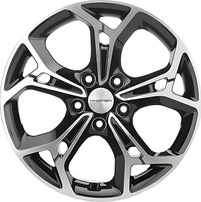 Khomen Wheels KHW1702 Teana/X-trail 7x17 5x114.3 ET 45 Dia 66.1 Black-FP