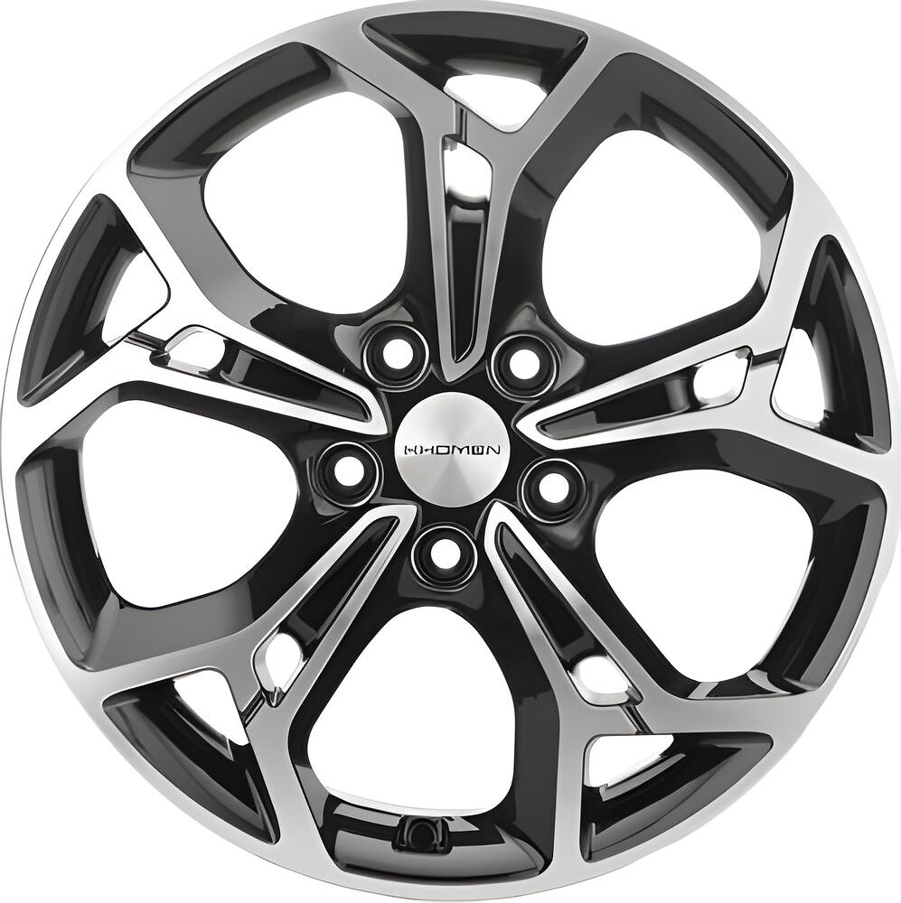 Khomen Wheels KHW1702 Teana/X-trail 7x17 5x114 ET 45 Dia 66 Black-FP