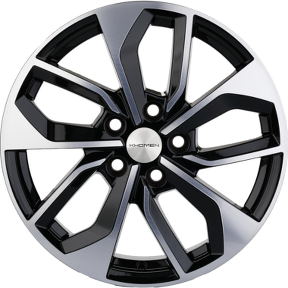Khomen Wheels KHW1703 (CX-5/i40/X-Trail) 7x17 5x114.3 ET 45 Dia 67.1 Black-FP