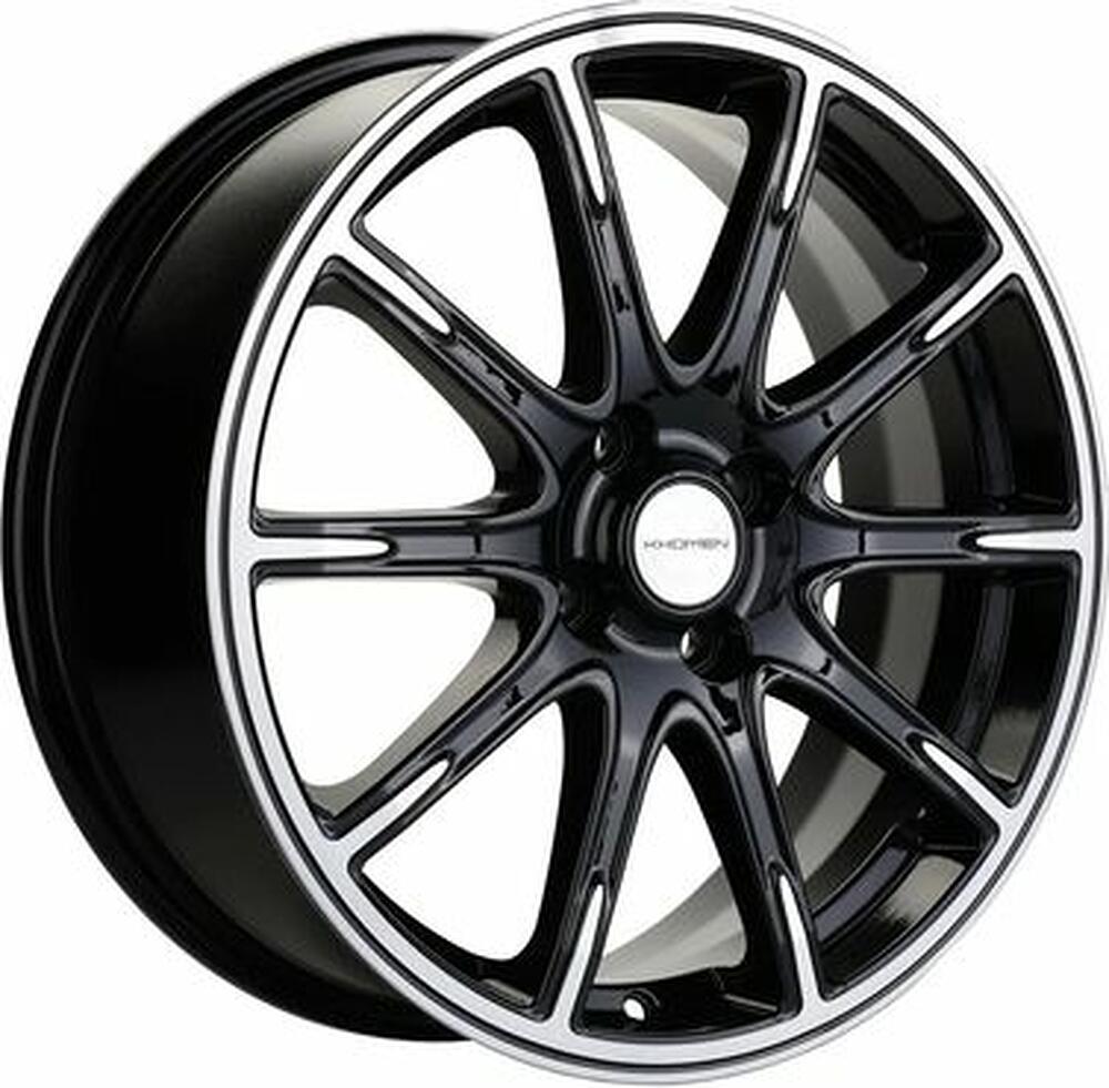Khomen Wheels KHW1707 (Lada Vesta Cross) 6.5x17 4x100 ET 43 Dia 60.1 Black-FP