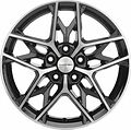 Khomen Wheels KHW1709 (Optima) 7x17 5x114.3 ET 50 Dia 67.1 Black-FP