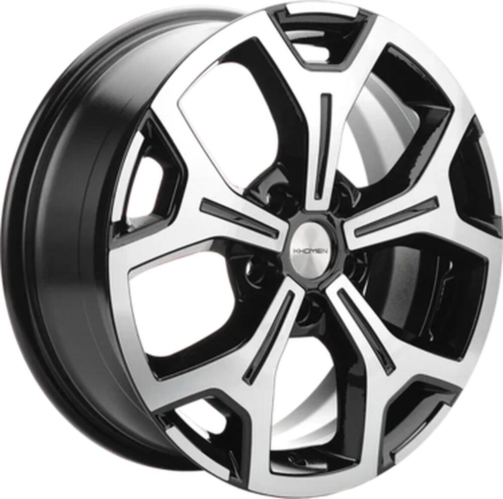 Khomen Wheels KHW1710 (Chery tiggo 7/ 7pro) 6.5x17 5x108 ET 33 Dia 60.1 Black-FP