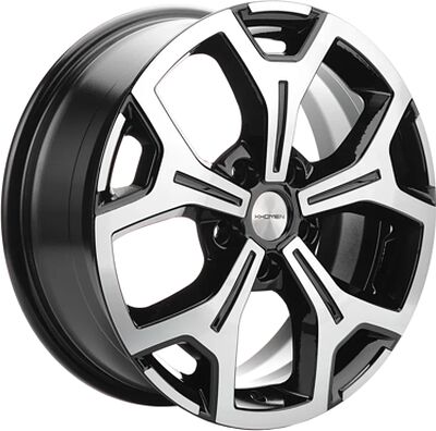 Khomen Wheels KHW1710(2) (Mercedes Vito) 6.5x17 5x112 ET 50 Dia 66.6 Black-FP
