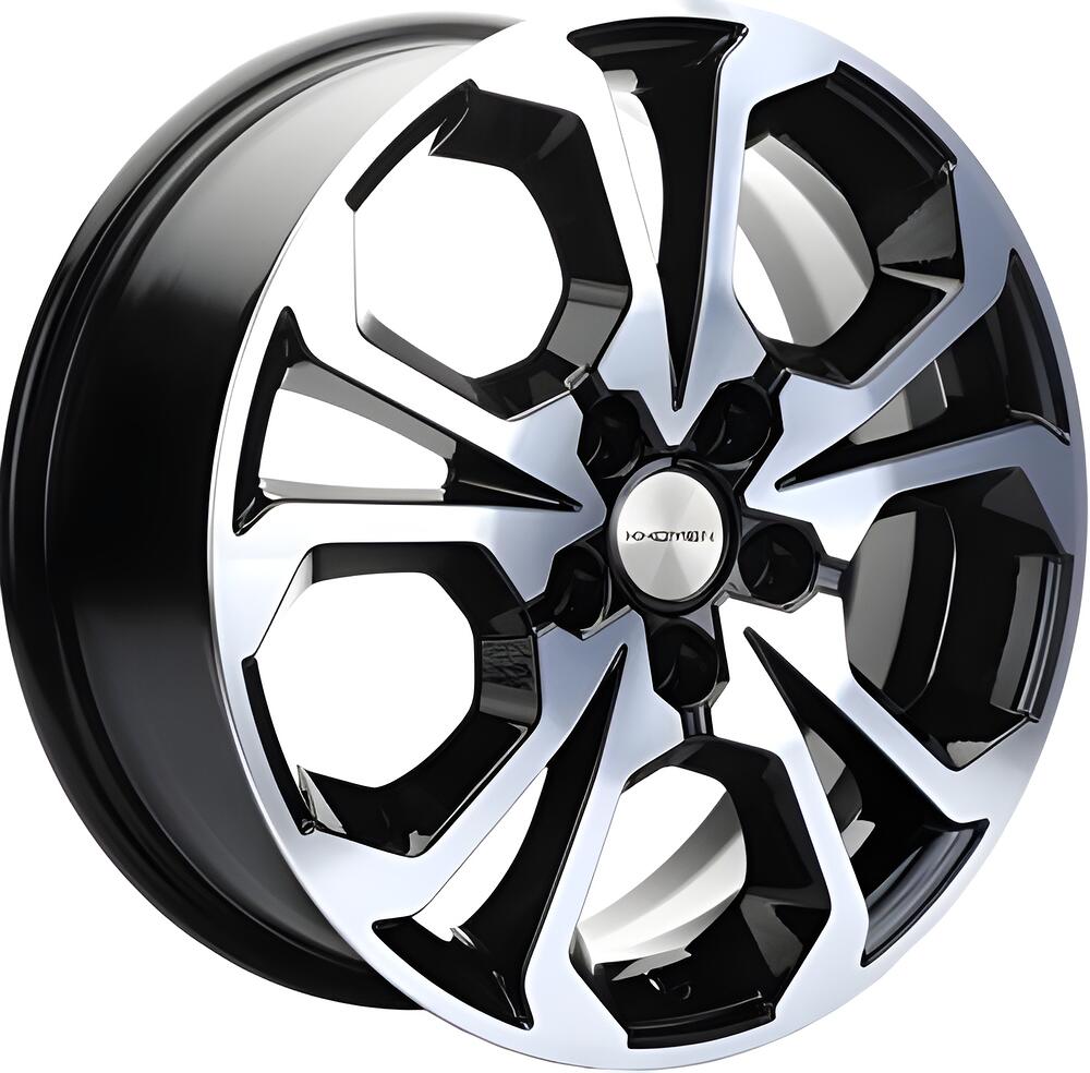 Khomen Wheels KHW1711 (Jolion) 6.5x17 5x114.3 ET 37 Dia 66.5 Black-FP