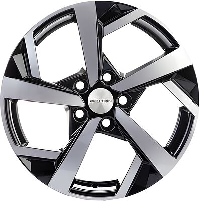 Khomen Wheels KHW1712 CX-5/i40/X-Trail 7x17 5x114.3 ET 45 Dia 67.1 Black-FP