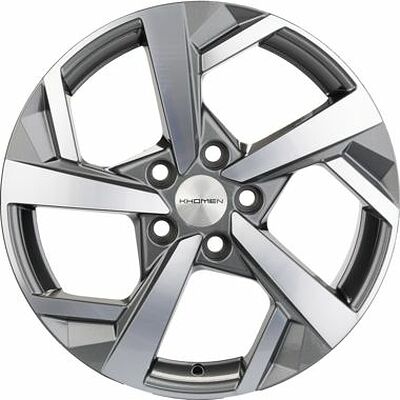 Khomen Wheels KHW1712 (Jetta) 7x17 5x112 ET 54 Dia 57.1 Gray-FP