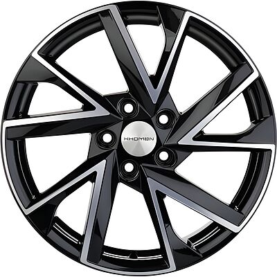 Khomen Wheels KHW1714 Changan/Geely/Lexus/Toyota 7x17 5x114 ET 45 Dia 60 Black-FP