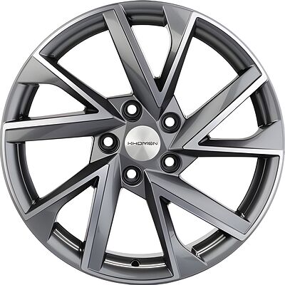 Khomen Wheels KHW1714 Changan/Geely/Lexus/Toyota 7x17 5x114 ET 45 Dia 60 Gray-FP