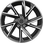 Khomen Wheels KHW1714 (Qashqai) 7x17 5x114.3 ET 40 Dia 66.1 Black-FP