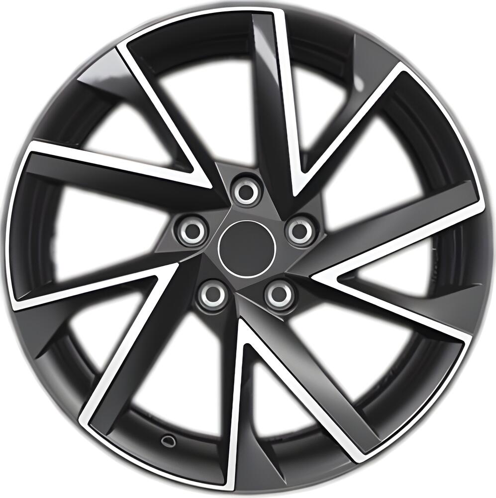 Khomen Wheels KHW1714 Teana/X-trail 7x17 5x114 ET 45 Dia 66 Black-FP