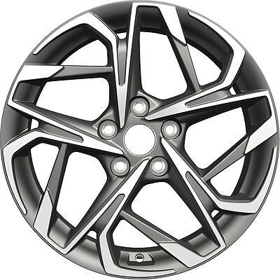 Khomen Wheels KHW1716 CX-5/Seltos/Optima 7x17 5x114 ET 50 Dia 67 Gray-FP